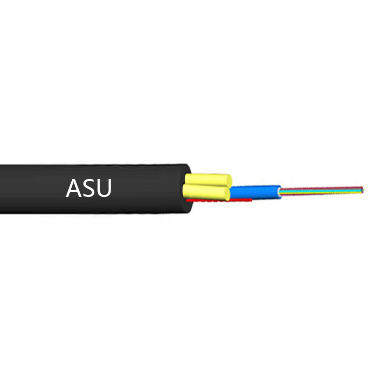 6/12 core ASU cable Mini ADSS Aerial Fiber Optic Cable