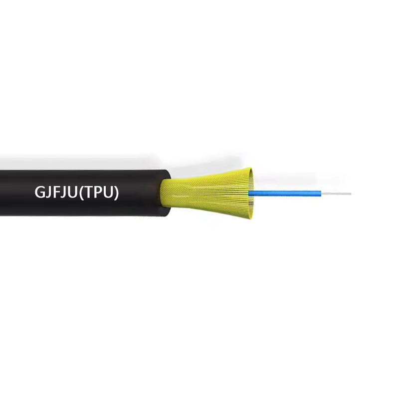 Round GJFJU (TPU) micro drop cable ADSS 3.0mm
