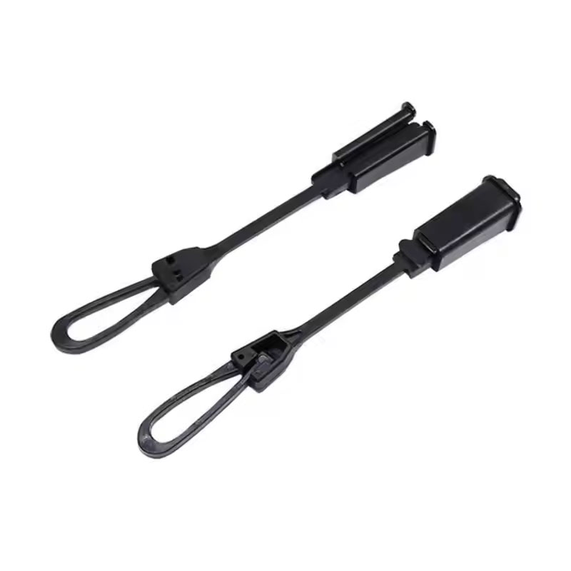 FTTH Drop Cable Clamp Optical Fiber Plastic cord clamp