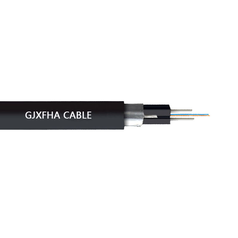 GJXFHA Drop Cable for Duct Application aluminum armored fire-resistant optical cable